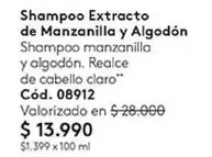 Shampoo Extracto De Manzanilla Y Algodon