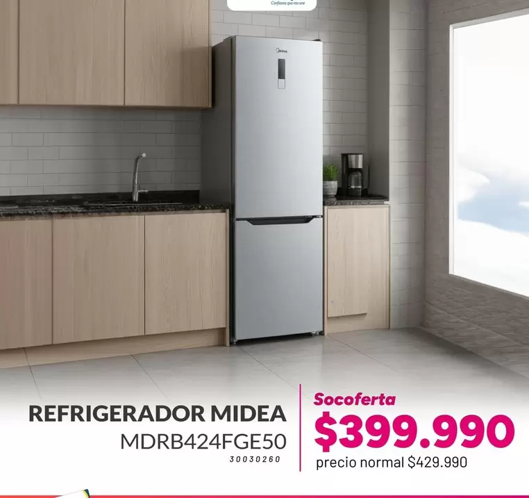 Midea - Refrigerador MDRB424FGE50