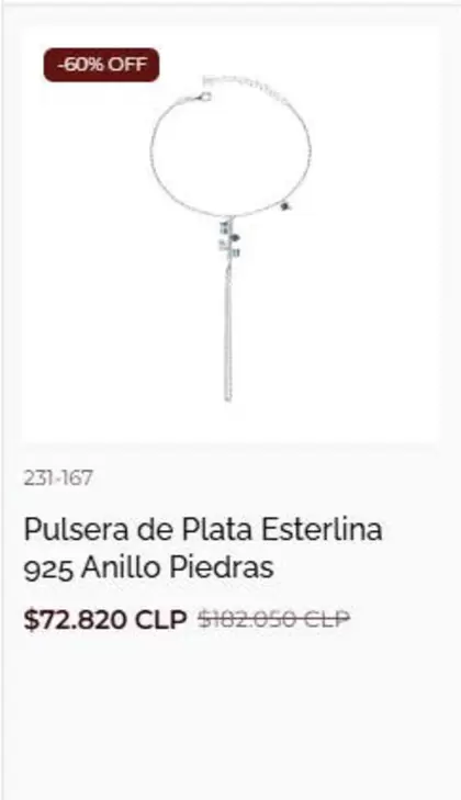 Pulsera De Plata Esterlina 925 Anillo Piedras