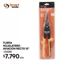 SMART TOOLS - Tijera Hojalatero Aviacion Recto 10"