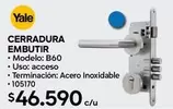 Yale - Cerradura Embutir