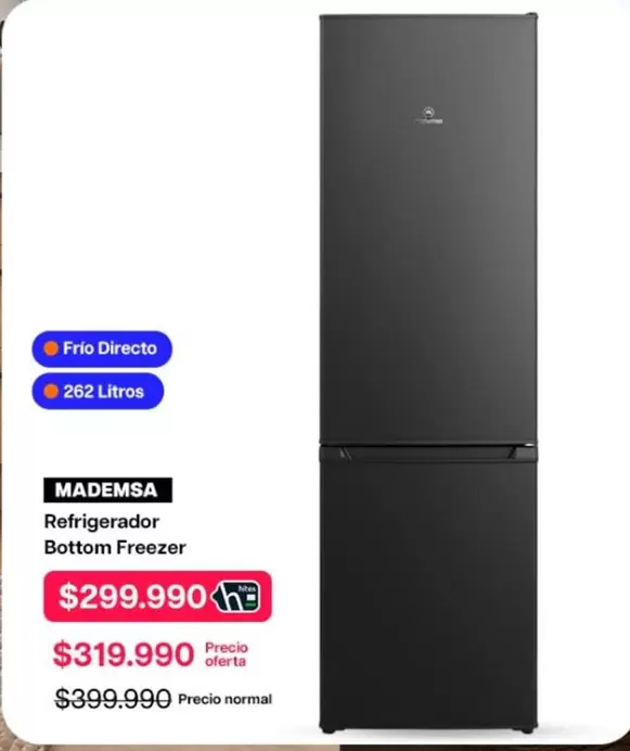 Mademsa - Refrigerador Freezer