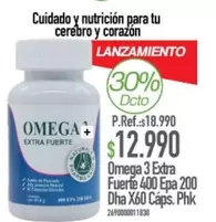Omega -  3 Extra Fuerte 400 Epa 200 Dha X60 Caps. Phk