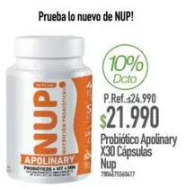 Probiótico Apolinary X30 Cápsulas