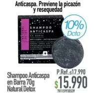 Natural Food - Shampoo Anticaspa En Barra