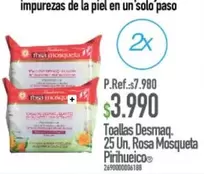 Toallas Desmaq. Rosa Mosqueta