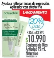Naturaloe - Ayuda A Rellenar Líneas De Expresion, Aplicador Con Efecto Frio