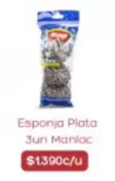Esponja Plata