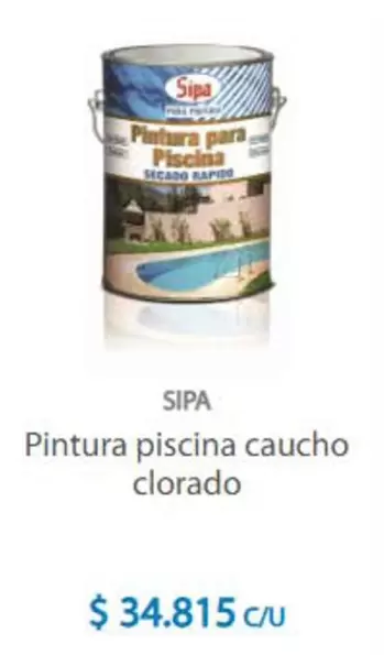 Sipa - Pintura Piscina Caucho Clorado