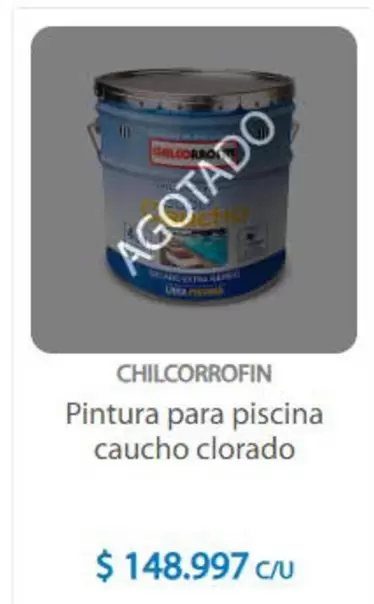 Chilcorrofin - Pintura Para Piscina Caucho Clorado