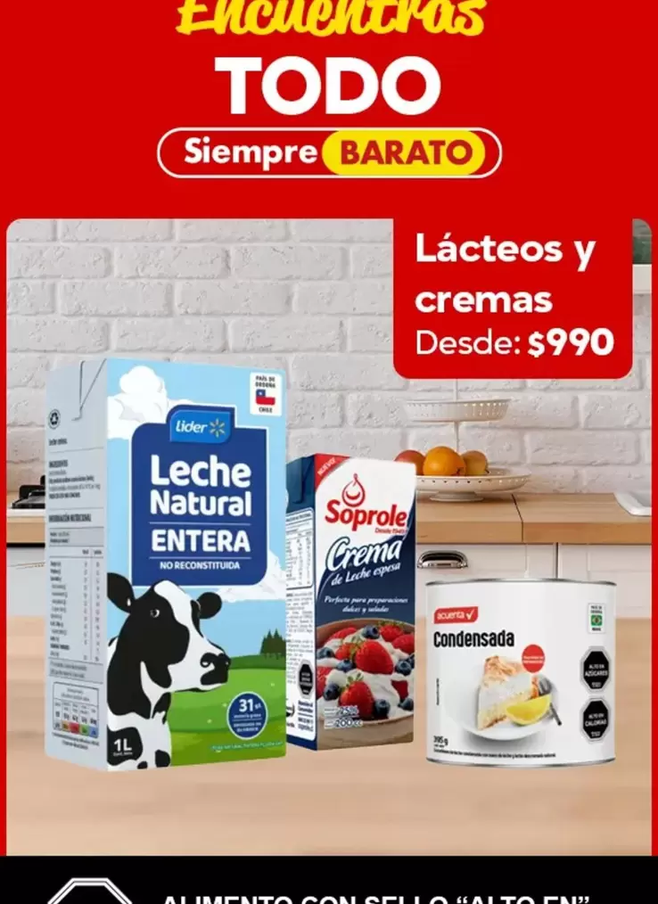 Lider - Lácteos Y Cremas