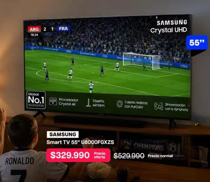 Samsung - Smart Tv 55" U8000FGXZS