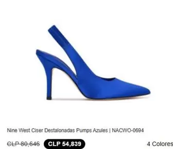 Nine West Ciser Destalonadas Pumps Azules | Nacwo-0694