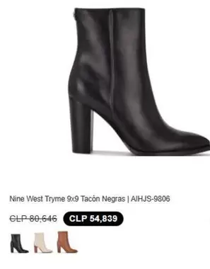 Nine West Tyrme 9x9 Tacon Negras | Alhjs-9806