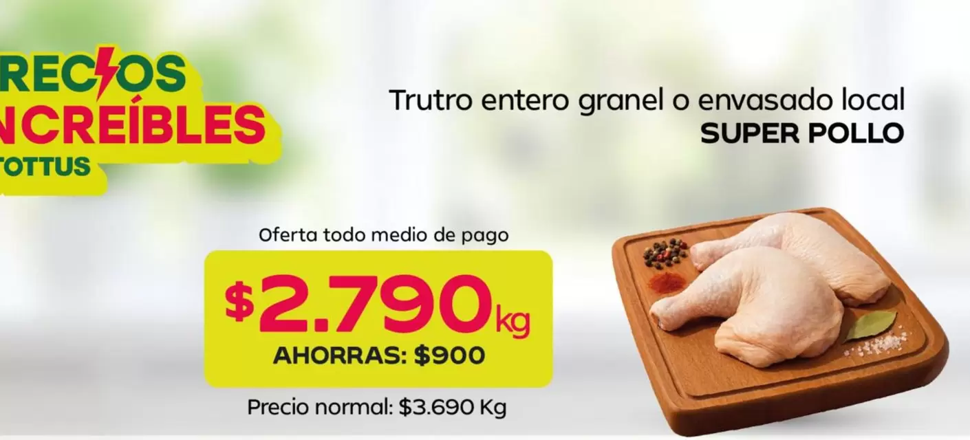 Súper Pollo - Trutro Entero Granel O Envasado Local