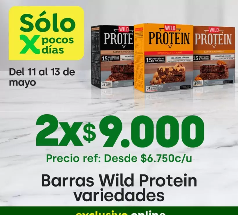 Sol - Barras Wild Protein Variedades