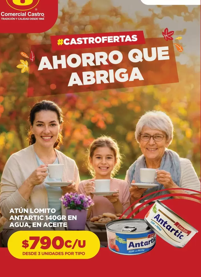 Antartic - Atún Lomito Antartie 140gr En Agua En Aceite
