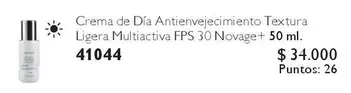 Novage - Crema De Día Antienvejecimiento Textura Ligera Multiactiva FPS 30  + 50 Ml. 41044