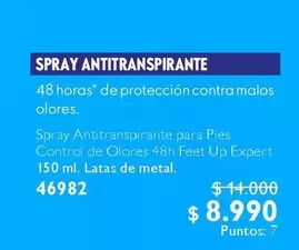 Control - Spray Antitranspirante