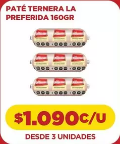 La Preferida - Patè Ternera