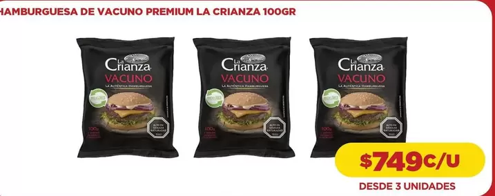La Crianza - Hamburguesa De Vacuno Premium