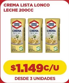Lonco Leche - Crema Lista
