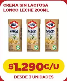Lonco Leche - Crema Sin Lactosa