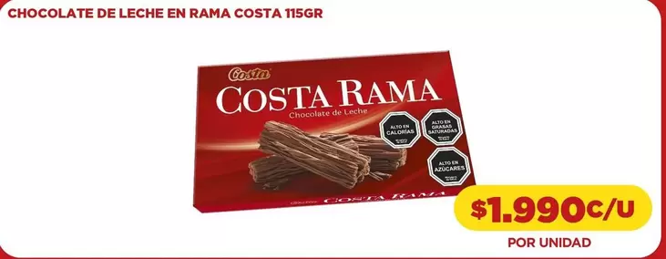 Costa Rama - Chocolate De Leche En Rama Costa