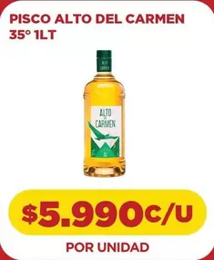 Carmen - PISCO ALTO DEL CARMEN 35° 1LT