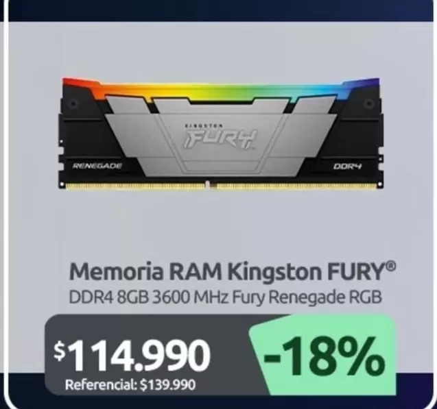 Kingston - Memoria Ram  Fury