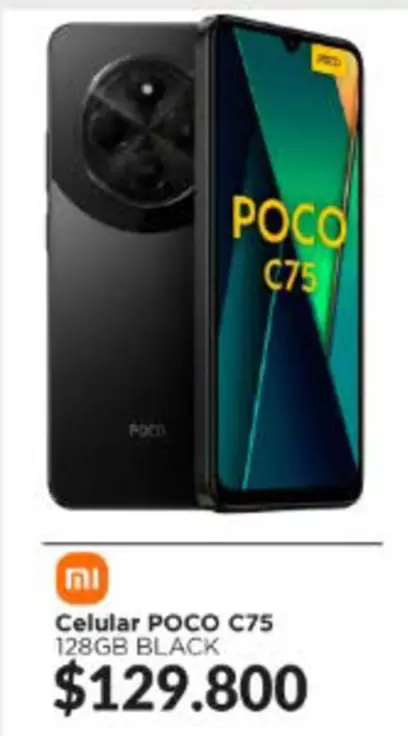 Celular C75 128gb Black