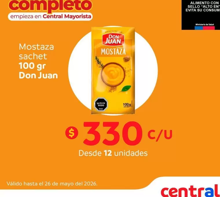 Don Juan - Mostaza Sachet
