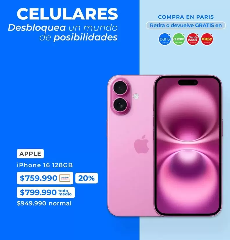 Jumbo - Iphone 16 128gb