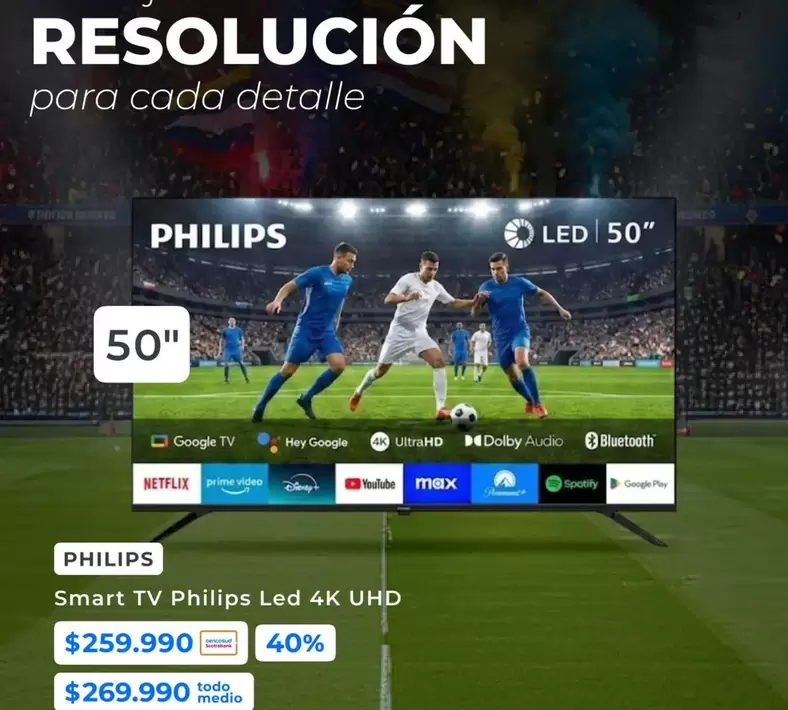 Philips - Smart Tv Led 4k Uhd