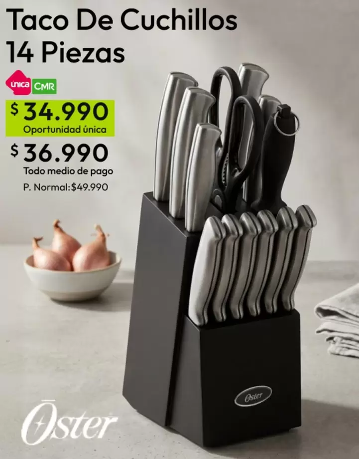 Oster - Taco De Cuchillos 14 Piezas