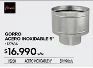 Acero Inoxidable 5"
