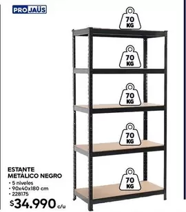 Estante Metalico Negro