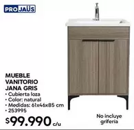 Mueble Vanittorio Jana Gris