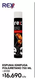 Rexona - Espuma Ignifuga Poliuretano 750 Ml