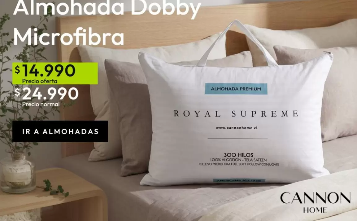 Royal - Almohada Dobby Microfibra