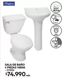 Fanaloza - Sala De Baño 4 Piezas Viena