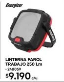 Energizer - Linterna Frapol Trabajo 250 Lm