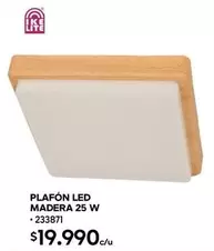 Plafón Led Madera 25 W 233871