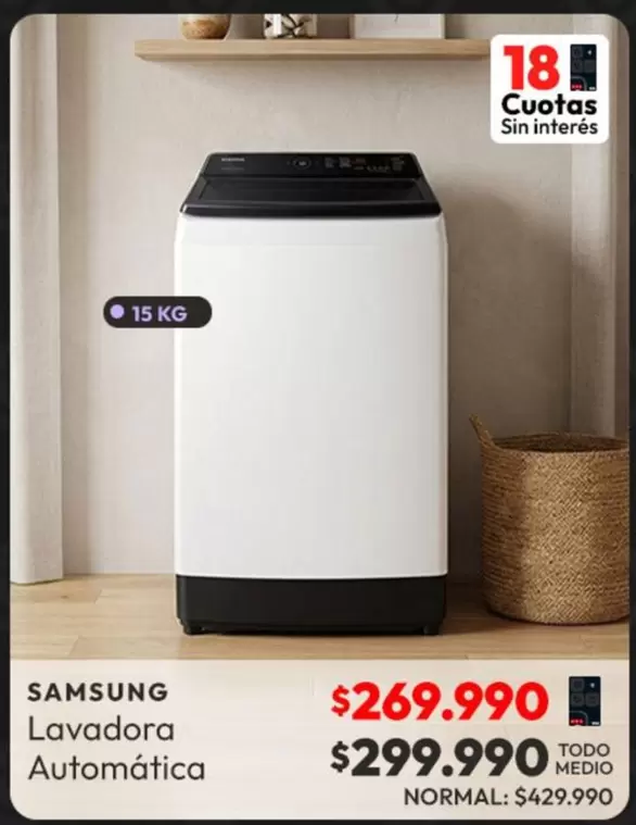 Samsung - Lavadora Automatica