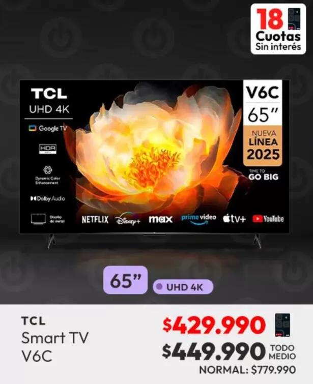 TCL - Smart Tv V6c