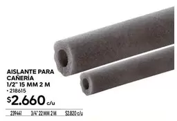 Aislante Para Canería 1/2" 15 Mm 2 M