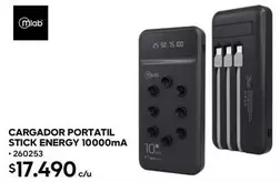 Energy - Cargador Portatil Stick 10000ma