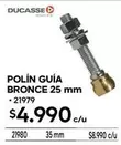 Polin Guía Bronce 25 Mm
