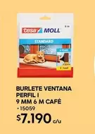 Tesa - Burlete Ventana Perfil 9 Mm 6 M