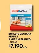 Tesa - Burlete Ventana Perfil 9 Mm 6 M Blanco
